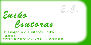 eniko csutoras business card